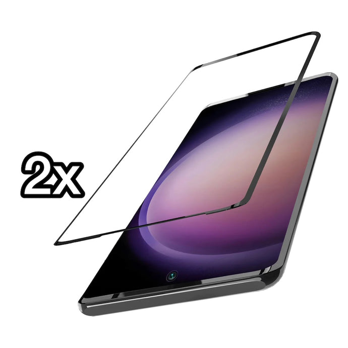 2ks PRO+ Full Glue Tempered Glass Tvrdené sklo pre Samsung Galaxy S23