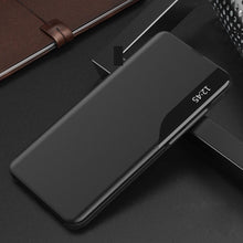 Načítať obrázok do zobrazovača galérie, Eco-Leather Smart Black Ochranný Kryt pre Samsung Galaxy S23
