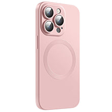Načítať obrázok do zobrazovača galérie, Camera Lens Protect MagSafe Silicone Case Pink Ochranný Kryt pre iPhone 13 Pro Max
