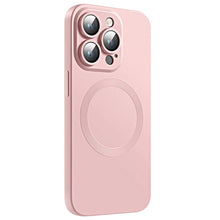 Načítať obrázok do zobrazovača galérie, Camera Lens Protect MagSafe Silicone Case Pink Ochranný Kryt pre iPhone 14 Pro Max
