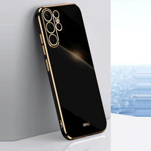 Načítať obrázok do zobrazovača galérie, Luxury Lighting Black-Gold Ochranný Kryt pre Samsung Galaxy A54
