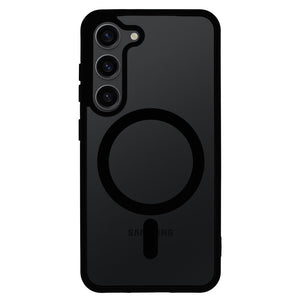 Matt MagSafe Black Magnetic Case Ochranný Kryt pre Samsung Galaxy S22