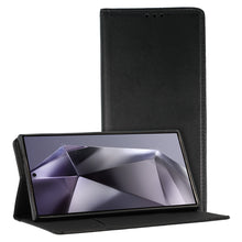 Načítať obrázok do zobrazovača galérie, Magnetický Knižkový kryt Čierne pre Samsung Galaxy S23 Ultra
