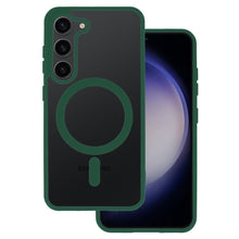 Načítať obrázok do zobrazovača galérie, Matt MagSafe Green Magnetic Case Ochranný Kryt pre Samsung Galaxy S23

