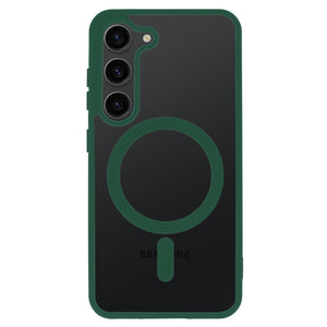 Matt MagSafe Green Magnetic Case Ochranný Kryt pre Samsung Galaxy S23