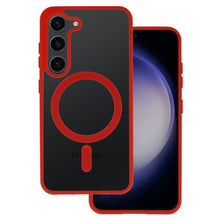 Načítať obrázok do zobrazovača galérie, Matt MagSafe Red Magnetic Case Ochranný Kryt pre Samsung Galaxy S22
