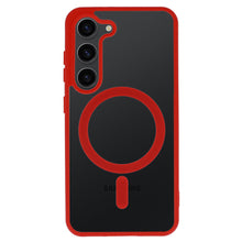 Načítať obrázok do zobrazovača galérie, Matt MagSafe Red Magnetic Case Ochranný Kryt pre Samsung Galaxy S22
