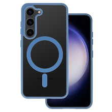 Načítať obrázok do zobrazovača galérie, Matt MagSafe Blue Magnetic Case Ochranný Kryt pre Samsung Galaxy S22
