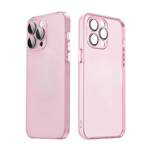 Slim Clear Camera Protect Pink Ochranný Kryt pre iPhone 14 Pro