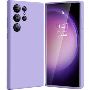 Premium Silicone Case Purple Ochranný Kryt pre Samsung Galaxy S23 Ultra