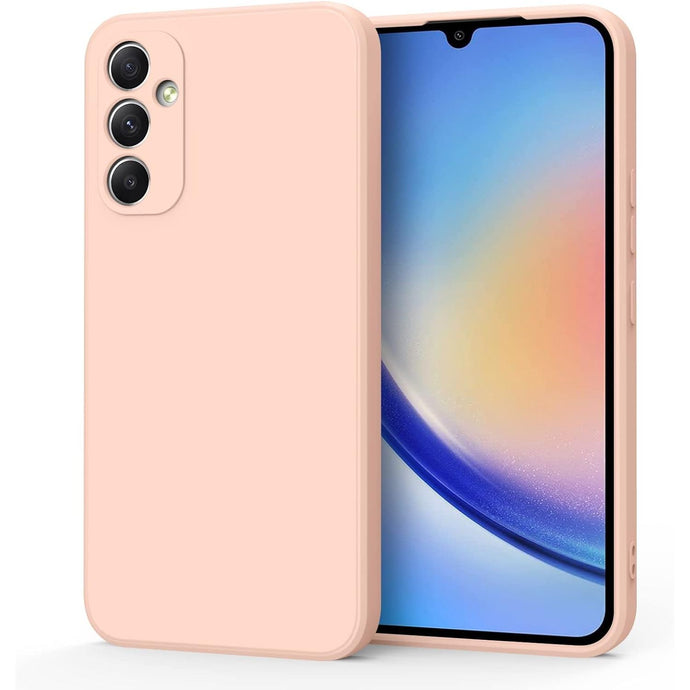 Premium Silicone Case Pink Ochranný Kryt pre Samsung Galaxy A34 5G