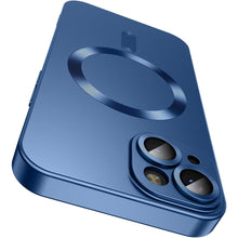 Načítať obrázok do zobrazovača galérie, Camera Lens Protect MagSafe Silicone Case Blue Ochranný Kryt pre iPhone 14 Plus
