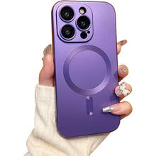 Načítať obrázok do zobrazovača galérie, Camera Lens Protect MagSafe Silicone Case Purple Ochranný Kryt pre iPhone 14 Pro Max
