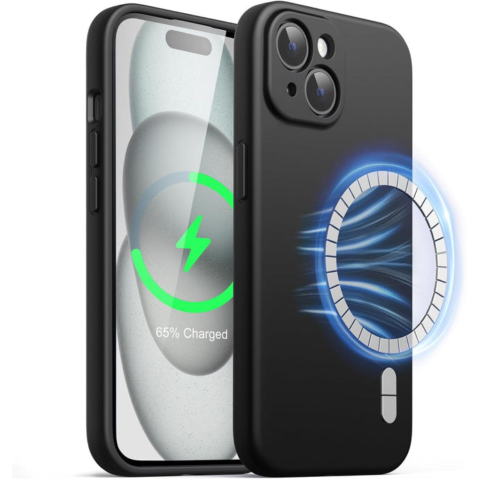 MagSafe Silicone Case Black Ochranný Kryt pre iPhone 15