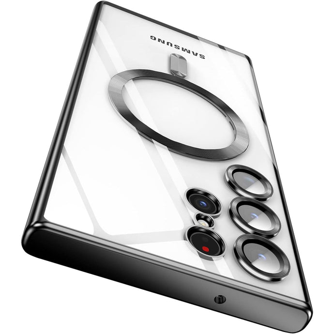 Secret MagSafe Black Magnetic Case Ochranný Kryt pre Samsung Galaxy S22 Ultra