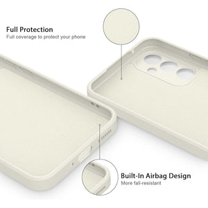 Premium Silicone Case Beige Ochranný Kryt pre Samsung Galaxy A54 5G