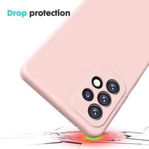 Premium Silicone Case Pink Ochranný Kryt pre Samsung Galaxy A52 / A52 5G / A52s