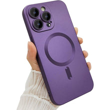 Načítať obrázok do zobrazovača galérie, Camera Lens Protect MagSafe Silicone Case Purple Ochranný Kryt pre iPhone 12 Pro
