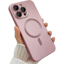 Načítať obrázok do zobrazovača galérie, Camera Lens Protect MagSafe Silicone Case Pink Ochranný Kryt pre iPhone 12
