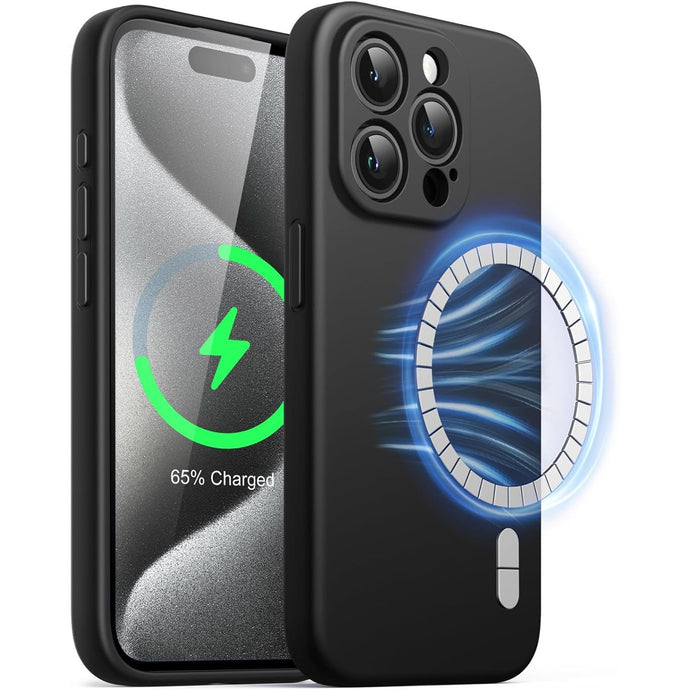 MagSafe Silicone Case Black Ochranný Kryt pre iPhone 16 Pro