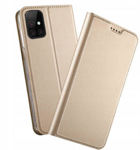 Knižkové Magnetické Púzdro Gold pre Samsung Galaxy S20