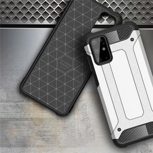 Hybrid Armor Silver Ochranný Kryt pre Samsung Galaxy S20 Plus