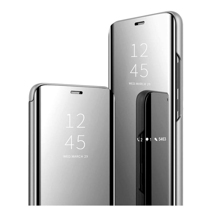 Smart Clear View Silver Ochranný Kryt pre Xiaomi Redmi Note 9 Pro