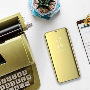 Smart Clear View Gold Ochranný Kryt pre Samsung Galaxy S20 Ultra
