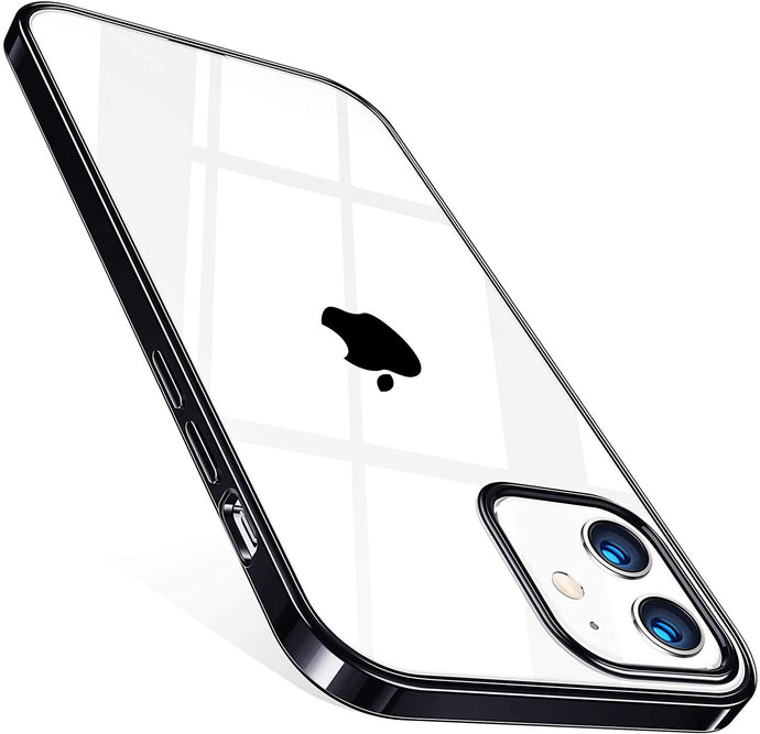 Luxury Plate Case Black Ochranný Kryt pre iPhone 12 Mini