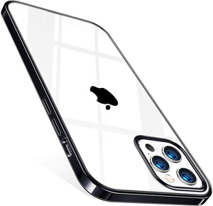 Luxury Plate Case Black Ochranný Kryt pre iPhone 12 Pro Max