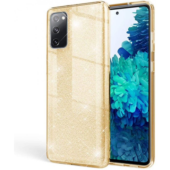 Glitter Gold Ochranný Kryt pre Samsung Galaxy S20 FE / FE 5G