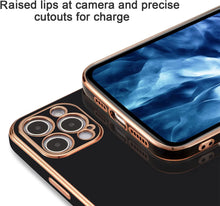 Načítať obrázok do zobrazovača galérie, Lighting Black-Gold Ochranný Kryt pre iPhone 13 Pro Max
