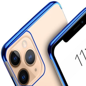 Luxury Plate Case Blue Ochranný Kryt pre iPhone 11 Pro Max
