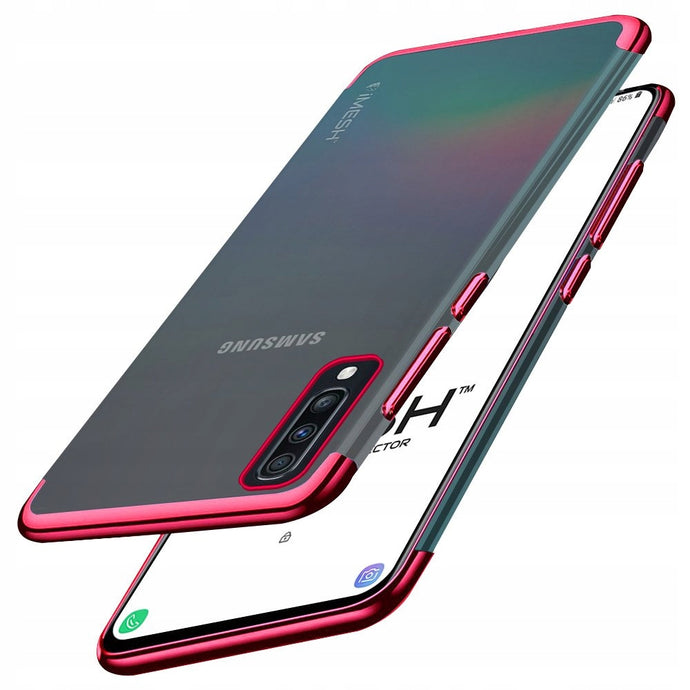 Luxury Plate Case Red Ochranný Kryt pre Samsung Galaxy A70
