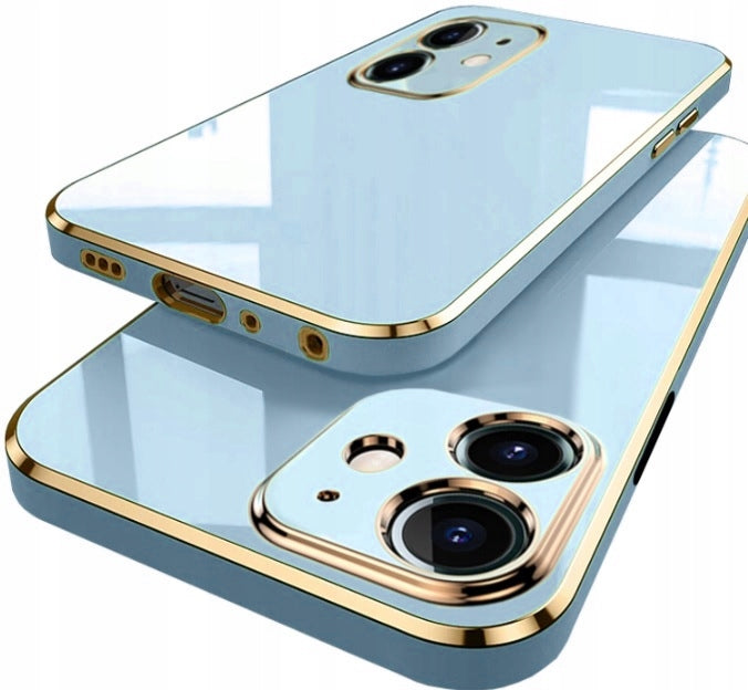 Lighting Blue-Gold Ochranný Kryt pre iPhone 12