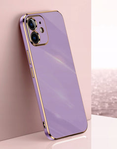 Lighting Purple-Gold Ochranný Kryt pre iPhone 12