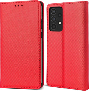 Knižkové Magnetické Púzdro Red pre Samsung Galaxy A52 / A52 5G / A52s