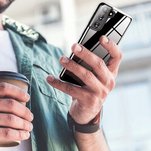 Ultra Clear Transparent Ochranný Kryt pre Samsung Galaxy S21