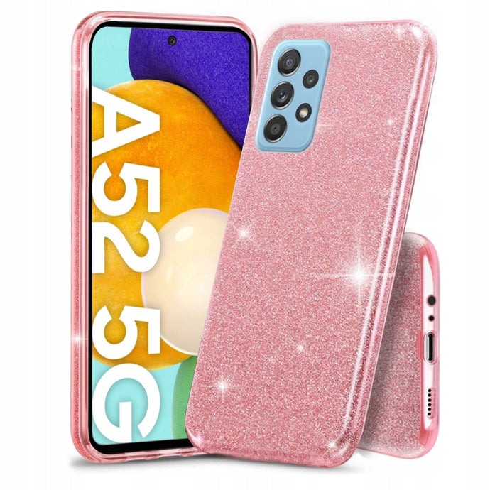 Glitter Pink Ochranný Kryt pre Samsung Galaxy A52 / A52 5G / A52s