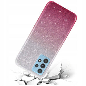 Glitter Pink-Silver Ochranný Kryt pre Samsung Galaxy A52 / A52 5G / A52s