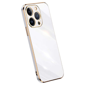 Lighting White-Gold Ochranný Kryt pre iPhone 12 Pro Max