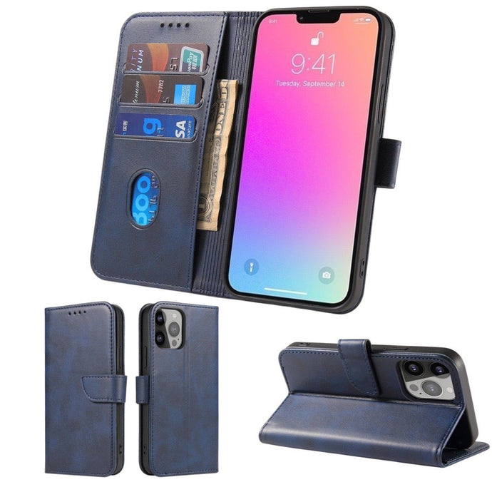 Elegant Case Blue Ochranný Knižkový Kryt pre iPhone 14 Pro