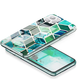 Marble Cosmo Green Ochranný Kryt pre iPhone 12 Pro Max