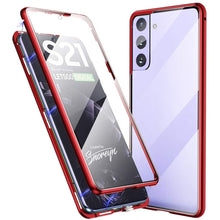 Načítať obrázok do zobrazovača galérie, 360° Magnetic Full Body Red Case Ochranný Kryt pre Samsung Galaxy S21
