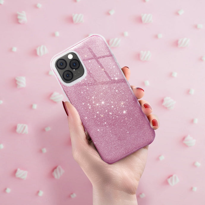 Glitter Pink Ochranný Kryt pre iPhone 13 Pro Max