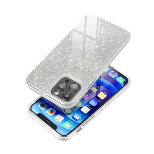 Glitter Silver Ochranný Kryt pre iPhone 14 Plus