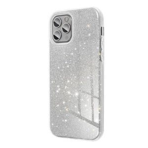 Glitter Silver Ochranný Kryt pre iPhone 12 Pro Max