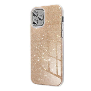 Glitter Gold Ochranný Kryt pre iPhone 12 / 12 Pro