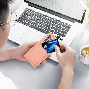 Card Wallet Pink Ochranný Kryt pre Samsung Galaxy A53 5G