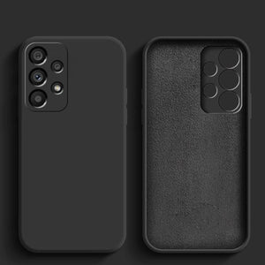 Premium Silicone Case Black Ochranný Kryt pre Samsung Galaxy A53 5G